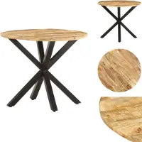 vidaXL Table d'appoint 68x68x56 cm Bois de manguier massif
