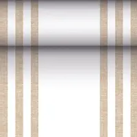 Papstar 4x , Nappe, Chemin de table PV-Tissue Mix "ROYAL Collection" "Lines