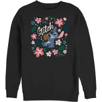 Lilo & Stitch Sweat-shirt Disney de - Stitch Tropical - S - XXL - pour Femme - noir - Taille XXL