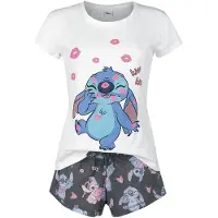 Lilo & Stitch Pyjama Disney de - Kiss Kiss - S - 3XL - pour Femme - multicolore - Taille 3XL