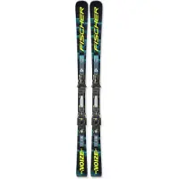 Fischer - Packs (skis + fix) - Skis de piste - RC4 Noize ST Black Superflex + RC4 Z12 GW 2027 en Titane - Taille 165 cm - Noir