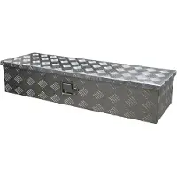 Novio Coffre de rangement en aluminium pour remorque Toolbox Aluminium 950 x 320 x 190
