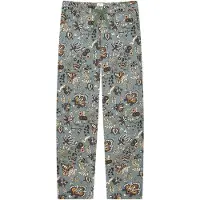Schiesser Pantalon de pyjama 'Mix & Relax' sable / gris / gris foncé / blanc
