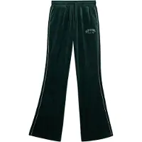 Superdry pour femme. W7011274A Pantalon droit en velours Country Club vert (L), Casuel, Polyester