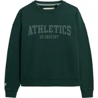 Superdry Athletic Ess Relaxed Fit Sweatshirt Vert XS Femme