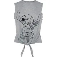 Lilo & Stitch Top Disney de - Cuddling - S - XXL - pour Femme - gris chiné - Taille M