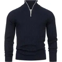 Kronstadt Pull-over 'Cable' bleu marine