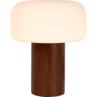 Lucide KENAN – Lampe de table – Ø 22 cm – 1xE14 – Aspect bois foncé