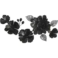 Beliani Décoration Murale Fleur Caesium Métal 95 Cm Multicolore
