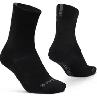 Gripgrab Unisexe, Chaussettes de sport, Chaussettes d'hiver Thermolite SL (S), Noir, Gris