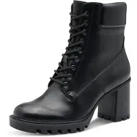 Tamaris Bottes à lacets doublées à froid en noir, taille 38