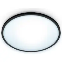 WiZ Connected WiZ Plafonnier Superslim - Toutes les Nuances de Lumière Blanche - Noir