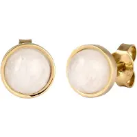 Elli Boucles d'oreilles or / blanc
