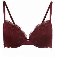 JOOP! Soutien-gorge ' Beautiful ' bordeaux / rouge foncé