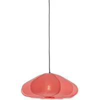 Light & Living - lampe suspendue - Cesano - rose - textile - E27 - 2988679