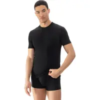 Mey Dry Cotton Regular Fit T-shirt Col rond noir, Unicolore