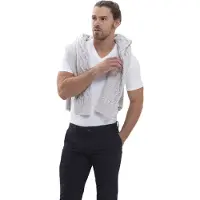 Mey Homme Mey Regular Fit T-shirt Encolure en V blanc, Unicolore