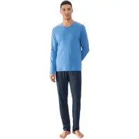 Mey Pyjama long bleu / bleu marine