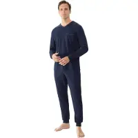 Mey Pyjama Long Bleu