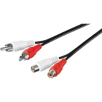 Goobay Rallonge stéréo 2x Cinch (10 m, Câbles Cinch)