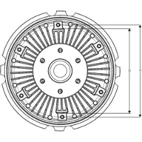 NRF Embrayage, ventilateur de radiateur 49040