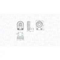 MAGNETI MARELLI Radiateur d'huile, huile moteur 350300001400