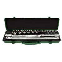 Toptul Clé à douillerait 1/2 pouces 6 pans 15 pièce (8 mm - 27 mm)