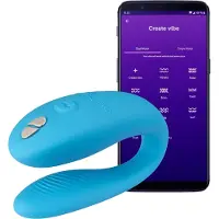 We-vibe Sync Go - Vibromasseur pour couple contrôlé par application (turquoise)