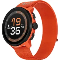 Suunto Montre connectée Run Bluetooth Orange avec bracelet textile nylon Orange