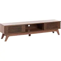 Beliani Meuble Tv Toledo Marron Foncé Bois