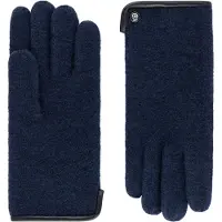Roeckl Gants 'FELTED WOOL' bleu / bleu marine / bleu nuit / bleu roi / bleu foncé / bleu chiné