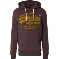 Superdry Sweat-shirt 'VL' chocolat / moutarde