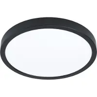 Eglo Lumière de plafond IP44 Fueva 6-Z rond - noir - Ø 27,8 cm