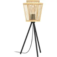 Eglo Lampe de table en bois Hykeham 57 cm de haut