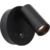 Lucide Lampe murale rechargeable avec capteur Toni Noir magnétique