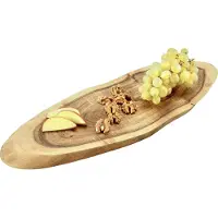 Kesper Planche de service en acacia 40x16x1,8, Planche à découper, Marron