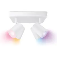 WiZ Connected WiZ 4 Spots Imageo Carré - Éclairage Coloré et Blanc - GU10 - Blanc
