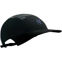 Compressport - Casquette légère - 5 Panel Light Cap Aurora Black/Aurora - Noir