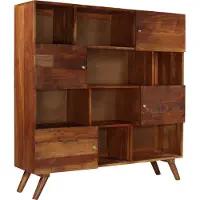 vidaXL Highboard bois ancien massif 150x40x152 cm