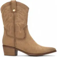 Xti pour femme. 14430703-BEIGE Bottes 144307 marron (41), 3 à 5 cm, Fermeture éclair, Casuel