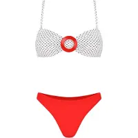 C&City Bikini bleu foncé / rouge / blanc