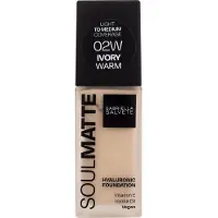 Gabriella Salvete SoulMatte Hyaluronic Foundation fond de teint longue tenue effet mat teinte 02W Ivory Warm 30 ml