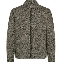 Scotch & Soda Multicoloured Tweed Blend Overshirt Gris M Homme