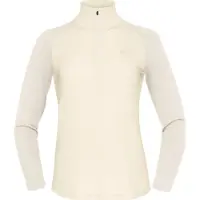 Norrøna - Haut en laine de mérinos - Femund PureUll Zip Neck W Whisper White en Laine - Taille L - Blanc