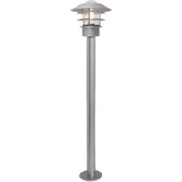 Elstead Lighting Lampe de jardin Helsingor E27 60W argentée Elstead