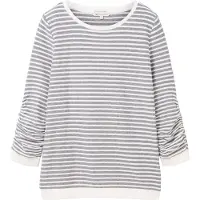 Tom Tailor DENIM Sweat-shirt bleu fumé / blanc