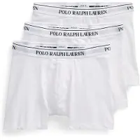 Ralph Lauren pour homme. 714835887003 Lot de trois boxers blancs (M), Homewear, Coton