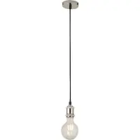 Searchlight Lampe suspendue Suspi chromé avec du noir