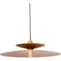 Artdelight Suspension Linares parapluie marron Ø 50cm