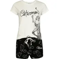 Batman Pyjama DC Comics de - Catwoman - S - 3XL - pour Femme - multicolore - Taille XL